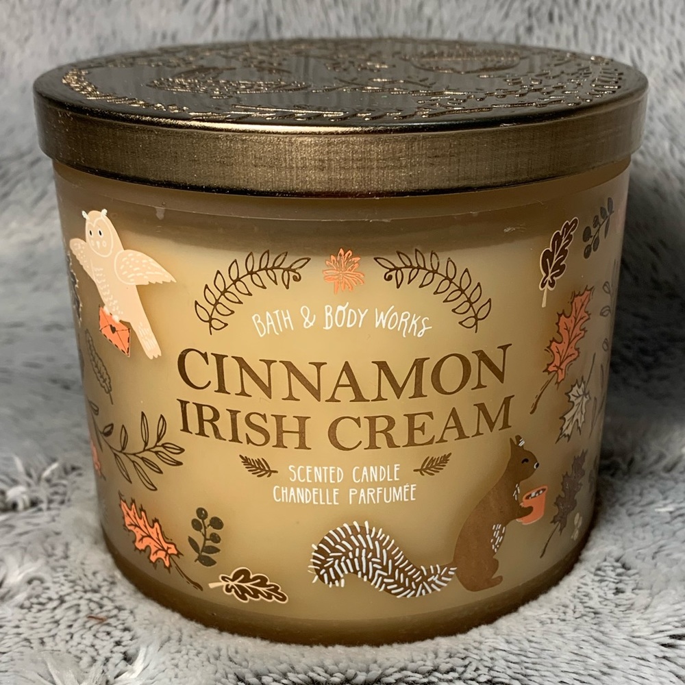 Cinnamon Irish Cream 3-wick candle from Bath & Body Works (2019) BBW
